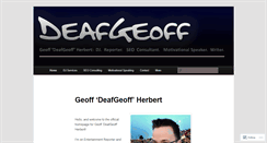 Desktop Screenshot of deafgeoff.com